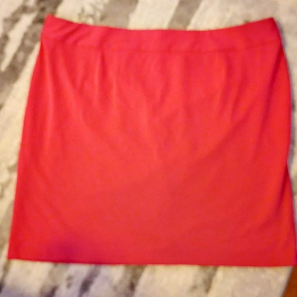 Lane Bryant Skirt 28W Hot Pink Straight/Pencil Skirt